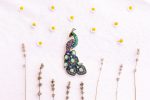 DIY Beaded Embroidery Peacock Brooch Kit
